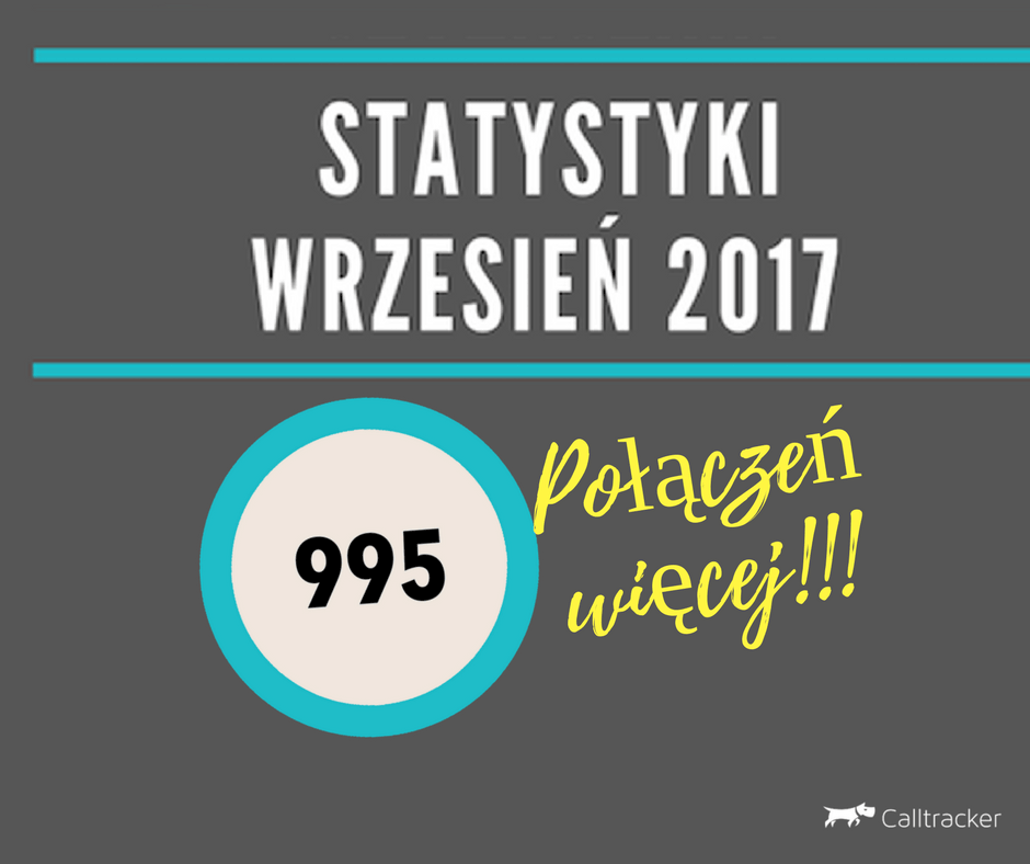 Infografika Calltracker Wrzesień 2017